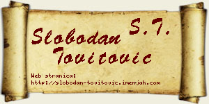 Slobodan Tovitović vizit kartica
